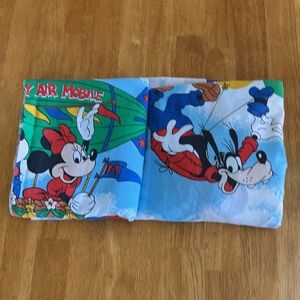 ✋Vintage Pacific Disney Mickey Friends Air Balloon Sheets Twin Fitted/Flat Craft
